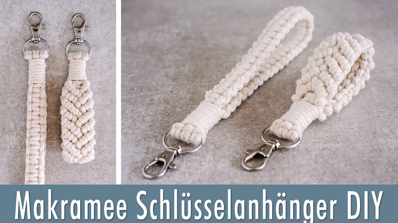 Makramee Schlüsselanhänger mit Schlaufe I DIY I auch für ...