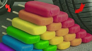 Crushing soft things ASMR|running over stuff with a car|Car experiments vs watermelon|Dani tv screenshot 5