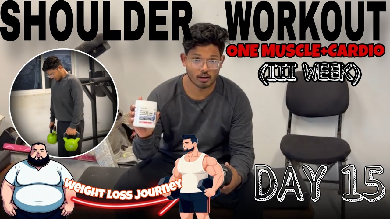 DAY 15= SHOULDER WORKOUT!! 70 DAYS WEIGHT+LOSS TRANSFORMATION 