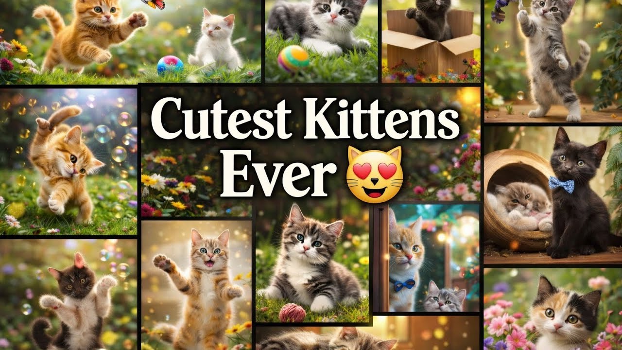 Cutest Kittens Ever 😻 | Funny & Adorable Cat Moments #cutecats #kittens #funnycats #catlover