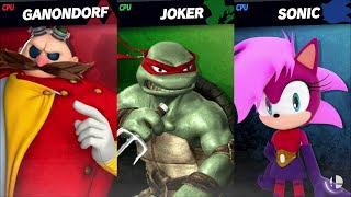 Eggman Vs Raphael Vs Sonia The Hedgehog V2 Titan Ssbu Request -By Wombokombo38Stormatom33Walfou