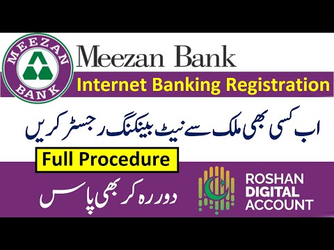 Meezan Bank Roshan Digital Account Internet Banking Registration | NRP Account Mobile Banking