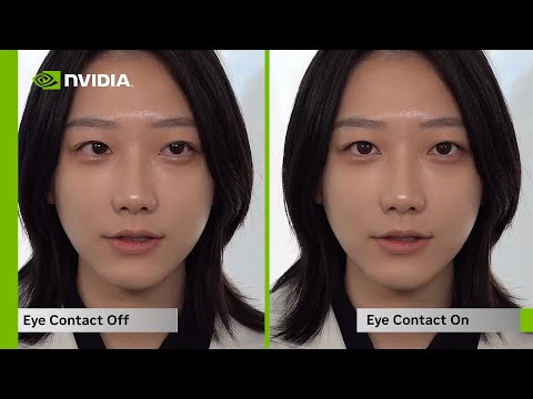 Maintaining Eye Contact in a Video Conference with NVIDIA Maxine