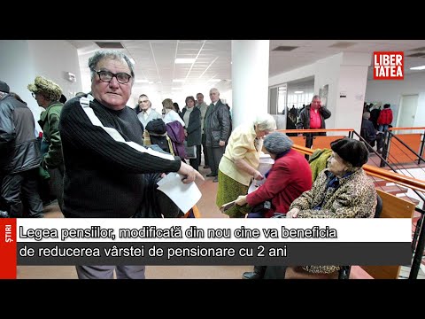 Legea pensiilor, modificată din nou: cine va beneficia de reducerea vârstei de pensionare cu 2 ani