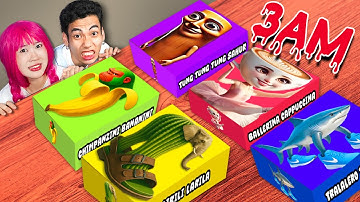 ÖFFNE NIEMALS MYSTERY TUNG TUNG TUNG SAHUR TRALLALERO TRALALA BOXEN UM 3:00 UHR MORGENS! 🍌🐘