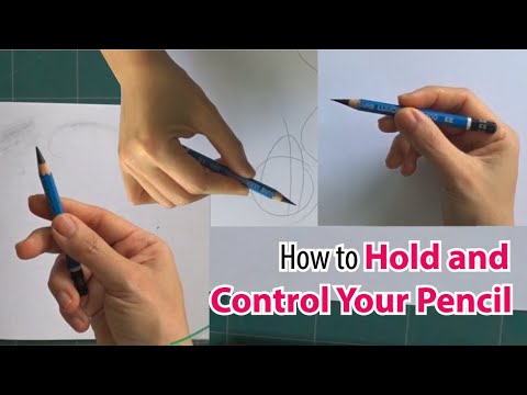 How to hold and control your pencil for drawing