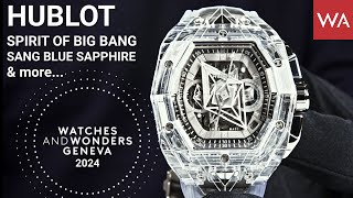 HUBLOT Spirit of Big Bang Sang Bleu Sapphire/Big Bang Unico Orange Ceramic. Watches and Wonders 2024