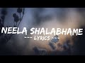 Neela shalabhame song  lyrics  black memories