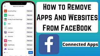 How to Remove Connected Apps & Websites From Facebook Account Delete Connected Apps From Facebook