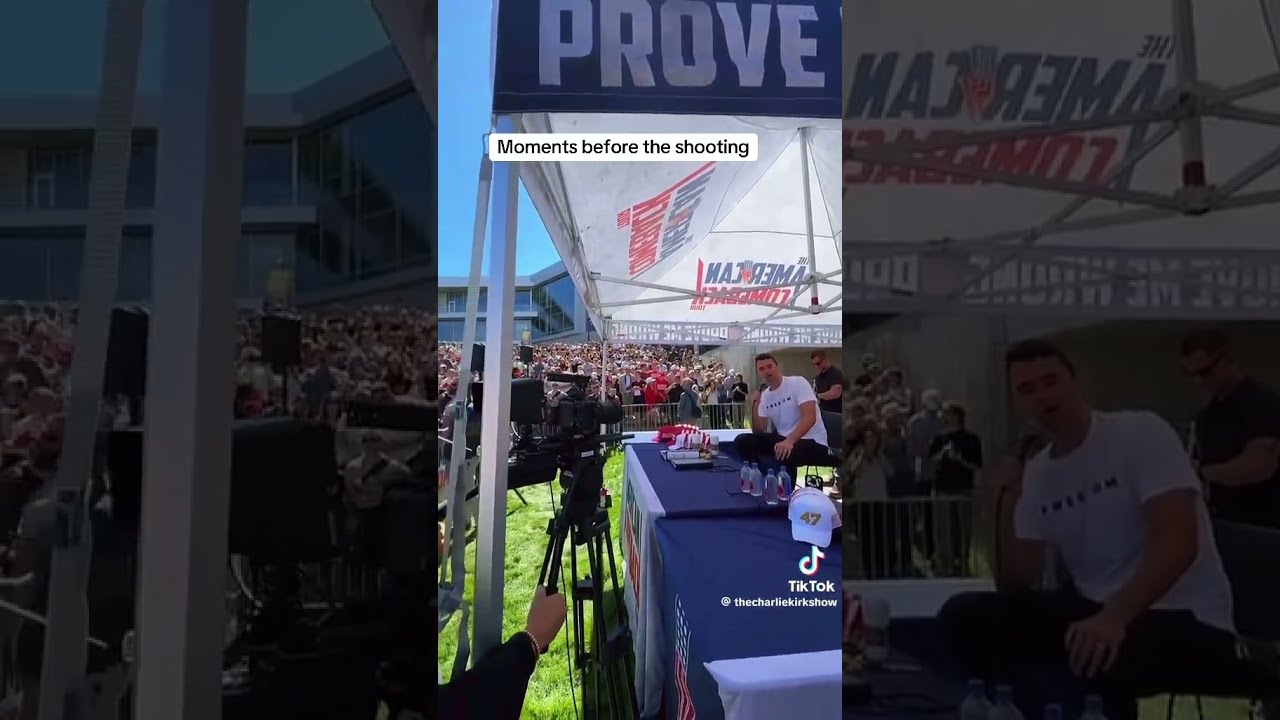Video Footage Moments Before The Assassination Of Charlie Kirk Does Not Include Shooting 