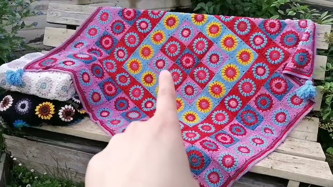 #6. Все мои пледы связанные крючком.Часть 1 