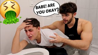 Getting Sick in the Middle Of The Night! *FIANCÉ HAS THE BEST REACTION*