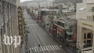 Empty Cities: Drone footage of Los Angeles as coronavirus shuts down the city
