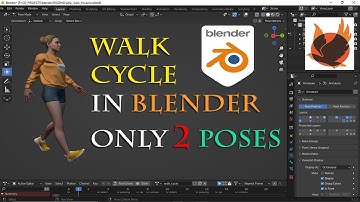 How To Create Walk Cycles in Blender - Using only 2 Poses