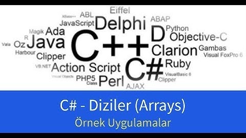 C# Programlama - Diziler ile ilgili örnek uygulamalar