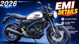 New Yamaha XSR 155 EMI Details | Yamaha XSR 155 Finance Details | New XSXR 155 Monthly EMI | XSR155