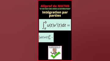 🌈Intégration par parties - Formule.