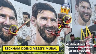 😱Beckham Loves Messi | David Beckham Doing Messi's Mural!