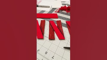 Recreating the Netflix Intro with $30 Worth of Yarn 🧶 #Shorts