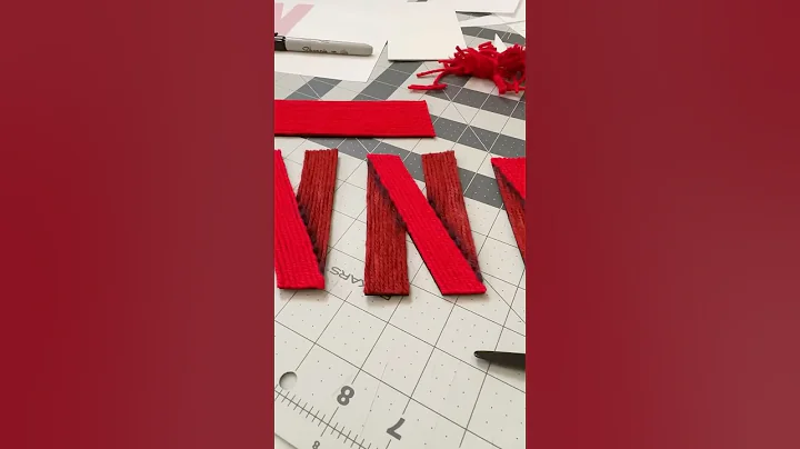 Recreating the Netflix Intro with $30 Worth of Yarn 🧶 #Shorts