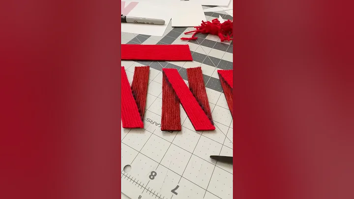 Recreating the Netflix Intro with $30 Worth of Yarn 🧶 #Shorts