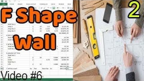 Quantity Surveying Tutorials - F Shape Wall Quantity Part 2 - #3D_House