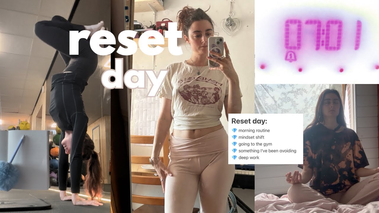 Reset day with me ! Getting myself out of a slump and back on track