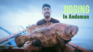 Jigging in Andaman and Nicobar Islands||lucana jig ||how to catch big fish using jigs