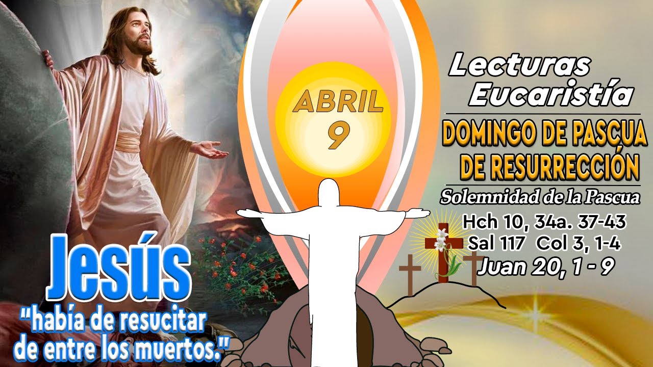 LECTURAS Y EVANGELIO DEL DOMINGO 9 DE ABRIL DE 2023DOMINGO DE PASCUA