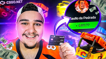 DEPOSITEI MEU SALÁRIO NO CSGO.Net *Fiz Loucura* - CSGO Open Case