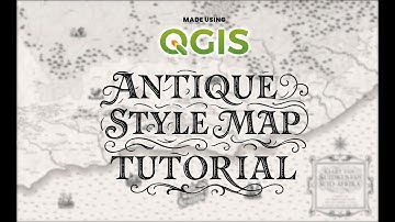 Making an antique-style map in QGIS