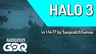 Halo 3 by SasquatchSensei in 1:14:17  Awesome Games Done Quick 2021 Online