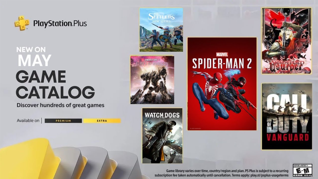 PS PLUS EXTRA PREMIUM FREE GAMES MAY 2024 6 New Games Free This Month 