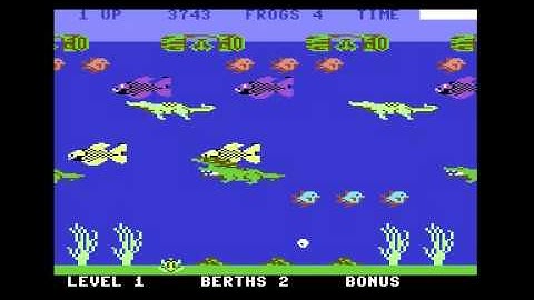FROGGER II 3DEEP PARKER BROTHERS COMMODORE 64 C64 GAME GAMEPLAY