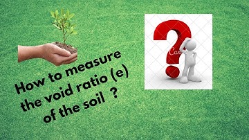 Target GATE ESE | Geotechnical Engineering | {How to measure void ratio (e) of the soil at a site }