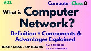 What is Computer Network Components &amp; Advantages Explained  Class 8 Computer#WhatIsComputerNetwork,
