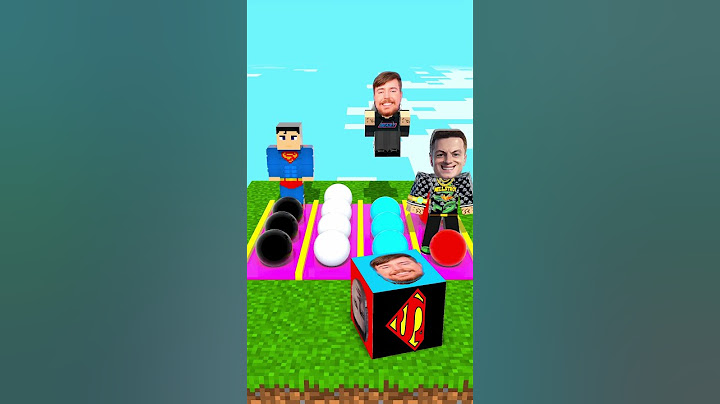 Balloon Stepping Challenge: Superman vs Herobrine vs Mellstroy vs MrBeast!