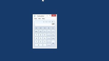 Windows 8 - Desktop Version Use the Keyboard to Control the Calculator