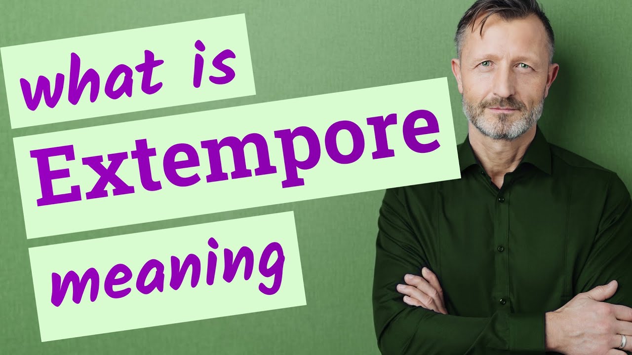 Extempore Meaning Of Extempore YouTube extempore-meaning-of-extempore-youtube