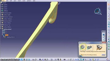 Crankset part 5.1 - Part Design / Generative Shape Design - CATIA V5