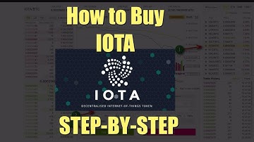HOW TO BUY IOTA TUTORIAL - how to buy iota right now! full tutorial