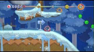 Kirby's Epic Yarn - Snow Land - Snowy Fields | WikiGameGuides