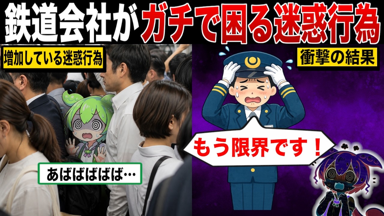 知らずにやってない？その行動、鉄道会社は迷惑です！【ずんだもん