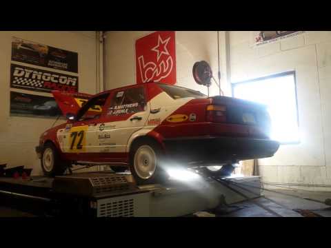 VW Jetta Rally Car Dyno Pull 1.8T Swap