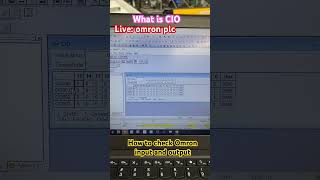 Live : Omron plc CIO check #plcprogramming  #automation #shorts #viral #cio #omron