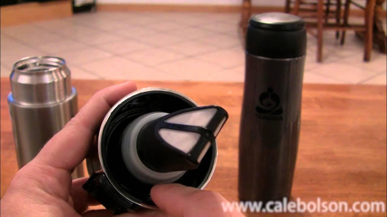 Teavana Contour Tumbler vs Thermos Review YouTube