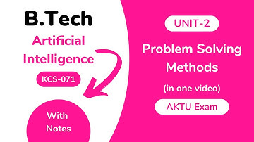 Unit 2: Problem Solving Methods in Artificial Intelligence AKTU With Notes | BTech 4th Year KCS 071