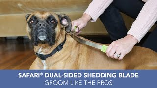 Safari Dual-Sided Shedding Blade Keep Your Dogs Coat Clean And Healthy