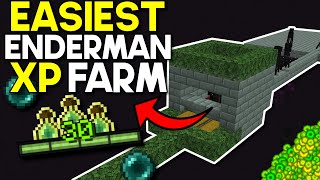Easiest Enderman XP Farm Minecraft Bedrock 1.20