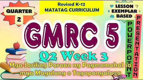 GMRC 5 Quarter 2 Week 3 MATATAG Curriculum / Revised K-12 LE Based PowerPoint Presentation